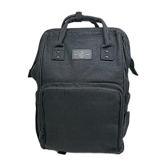 Delaney lane Handbags - Delaney Lane Durable Stylish Baby Travel Diaper Bag Backpack Black Charcoal 16"